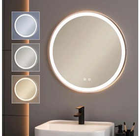 Brilagi-LED dimmelhető, fűthető tükör háttérvilágítással ALU PRO LED/18W/230V Ø60 cm IP44 matt króm