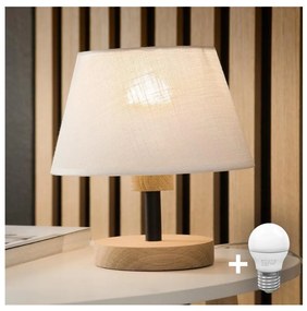 Brilagi - LED Asztali lámpa ANTHONY 1xE14/40W/230V tölgy/fehér