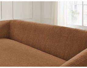 Téglavörös zsenília kinyitható kanapé 228 cm Neyo – Bobochic Paris