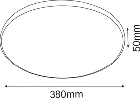 Antigo Ika 1064 Süllyesztett mennyezeti lámpa 1x32W/LED 4000K 2200lm IP54