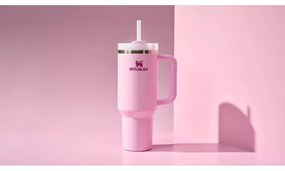 Rózsaszín termosz szívószállal 1,18 l Quencher H2.O FlowState – Stanley