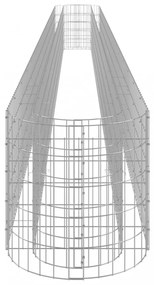 horganyzott vas gabion magaságyás 610 x 50 x 50 cm