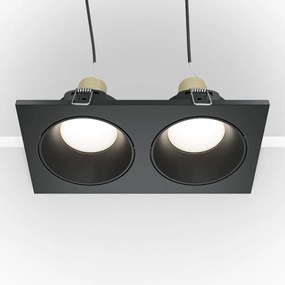 Maytoni ZOOM DL033-2-02B Beépíthető spotlámpa 2x50W/GU10 IP65