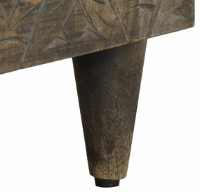 világosszürke tömör mangófa TV-szekrény 80x31,5x46 cm