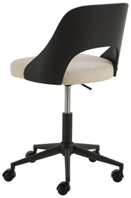 Fekete-bézs irodai szék Lucy – Actona