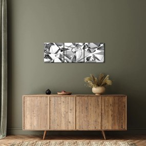 A 3D absztrakció képe (órával) (90x30 cm)