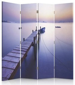 Gario Paraván Napfelkelte a tengerparton Méret: 145 x 170 cm, Kivitelezés: Forgó paraván 360°