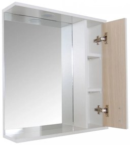 Oglio Fürdőszobai tükrös szekrény 60cm sonoma N