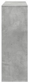 betonszürke térelválasztó könyvszekrény 100 x 33 x 94,5 cm