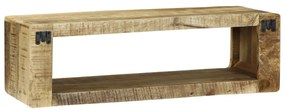 TV szekrény 80x30x25 cm Tömör fa Durva mangó