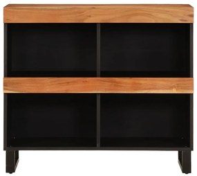Tömör akácfa tálalószekrény 85 x 33 x 75 cm