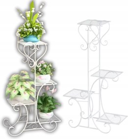 Virágágyás Állvány Fém Álló Loft Növény Könyvespolc 79 CM