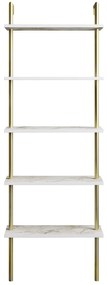 könyvespolc Paula - White, Gold