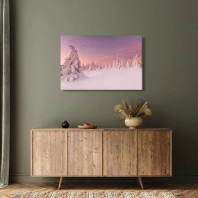 Kép - Fák a hótakaró alatt (90x60 cm)
