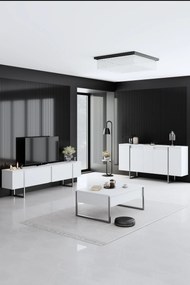 Dohányzóasztal Luxe - White, Silver