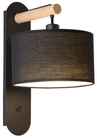 Viokef ROMEO fali lámpa, fekete, E14 foglalattal, VIO-4221200