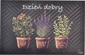 Lábtörlő otthonra Jó reggelt növények kaspók gyógynövények 40x60cm