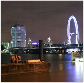 Poszterek 100x100 Éjszakai fotó Londonból