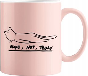 Nyomott Mintás Bögre Lusta Macska Bögre Lusta Cicáknak Not Today 330 ML