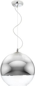 RENDL BEAU MONDE 35 závěsná chromované sklo/čiré sklo 230V LED E27 15W