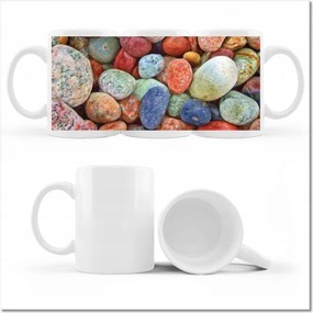 Bögre fényképpel Színes kövek