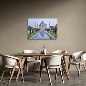 Kép - Taj Mahal napkeltekor (üvegen) (70x50 cm)