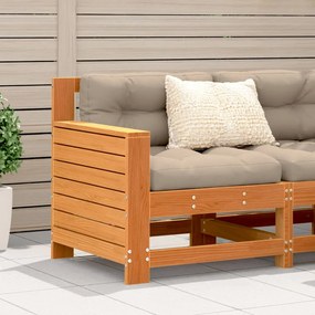 vidaXL viaszbarna tömör fenyőfa kerti karfás kanapé 69x62x70,5 cm