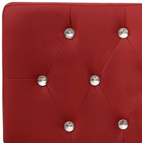 vörösbor színű műbőr pad 110 cm