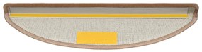 20 db világosbarna lépcsőszőnyeg 56x17x3 cm