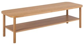 Natúr színű dohányzóasztal tölgyfa dekorral 50x150 cm Banbury – Actona