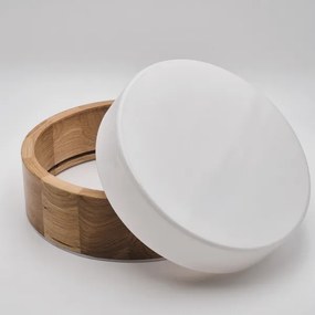 OAK mennyezeti lámpa, 2xE27/15W/230V, IP54, tölgy, Ø 27 cm