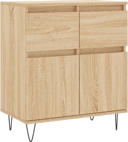 vidaXL sonoma tölgy színű szerelt fa tálalóasztal 60 x 35 x 70 cm
