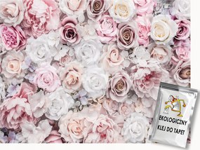 Fotótapéta Flizelina Természet Színes Virágok Rózsák Csokor Kert 400x280 ragasztó