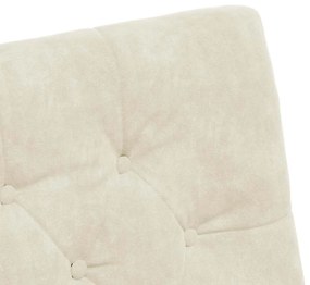 Kerekes Étkező Székek 2 pcs Krém 58 x 67 x 97 cm Bársony