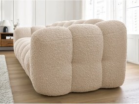 Világosbarna buklé kanapé 232 cm Hippolyte – Bobochic Paris