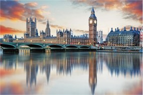 Kép - a Parlament londoni házai (90x60 cm)