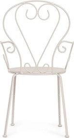 Bézs fém kerti szék Etienne – Bizzotto