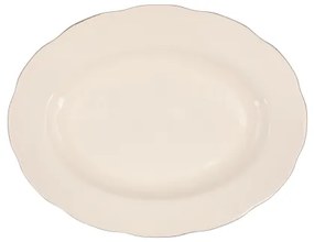 54 darabos étkészlet fehér/réz/csontporcelán