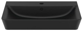 Matt fekete kerámia mosdókagyló 60x46 cm Silk Black – Ideal Standard