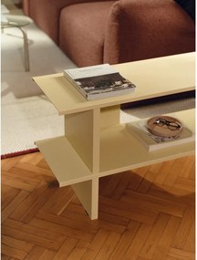 Sárga fém polcos állvány 160x57x37 cm Hes – noo.ma