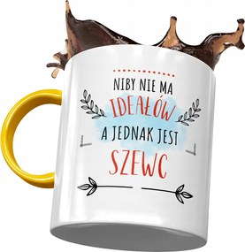 Sárga Bögre Cipésznek Nincs Tökéletes Ajándék Nyomtatott Fotóval