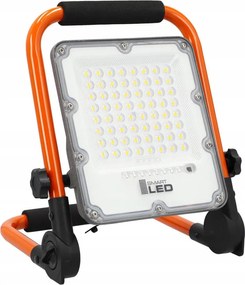 LED újratölthető reflektor állvánnyal LED/30W/3,2V 4500K 5000 mAh IP65 narancssárga