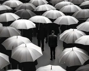 Poszter 76x60,5cm Magány a tömegben