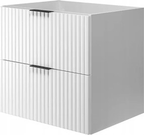 Fürdőszoba szekrény mosdó alá akasztható 60 fehér divatos Mdf front