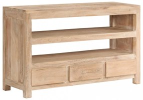 világosbarna tömör akácfa TV-szekrény 90 x 30 x 55 cm