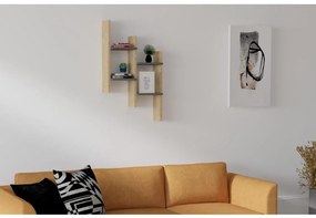 Fali polc SU 85x49 cm bézs/antracit