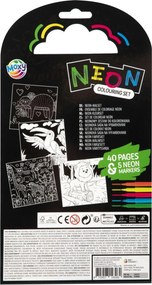 Állatos Neon színező filctollal 40 oldalas