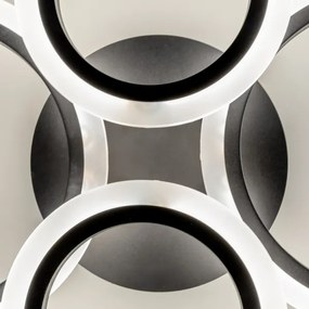 Brilagi - LED Dimmelhető felületre szerelhető csillár ORBITS LED/50W/230V 3000-6500K antracit + távirányító