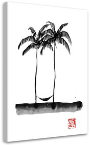 Gario Vászonkép Két pálmafa a tengerparton - Péchane Méret: 40 x 60 cm