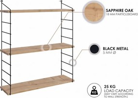 Armoni fali polc, tölgy, 72 cm – TR775DCM1686